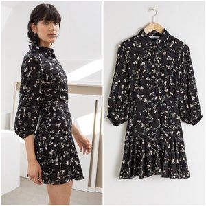 & Other Stories Floral Button Up Dress